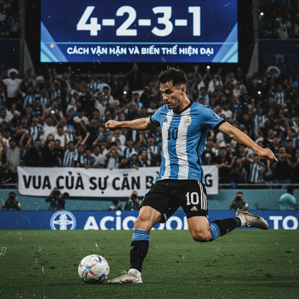 Sơ đồ 4-2-3-1 với hai tiền đạo cánh nghịch di chuyển vào trong