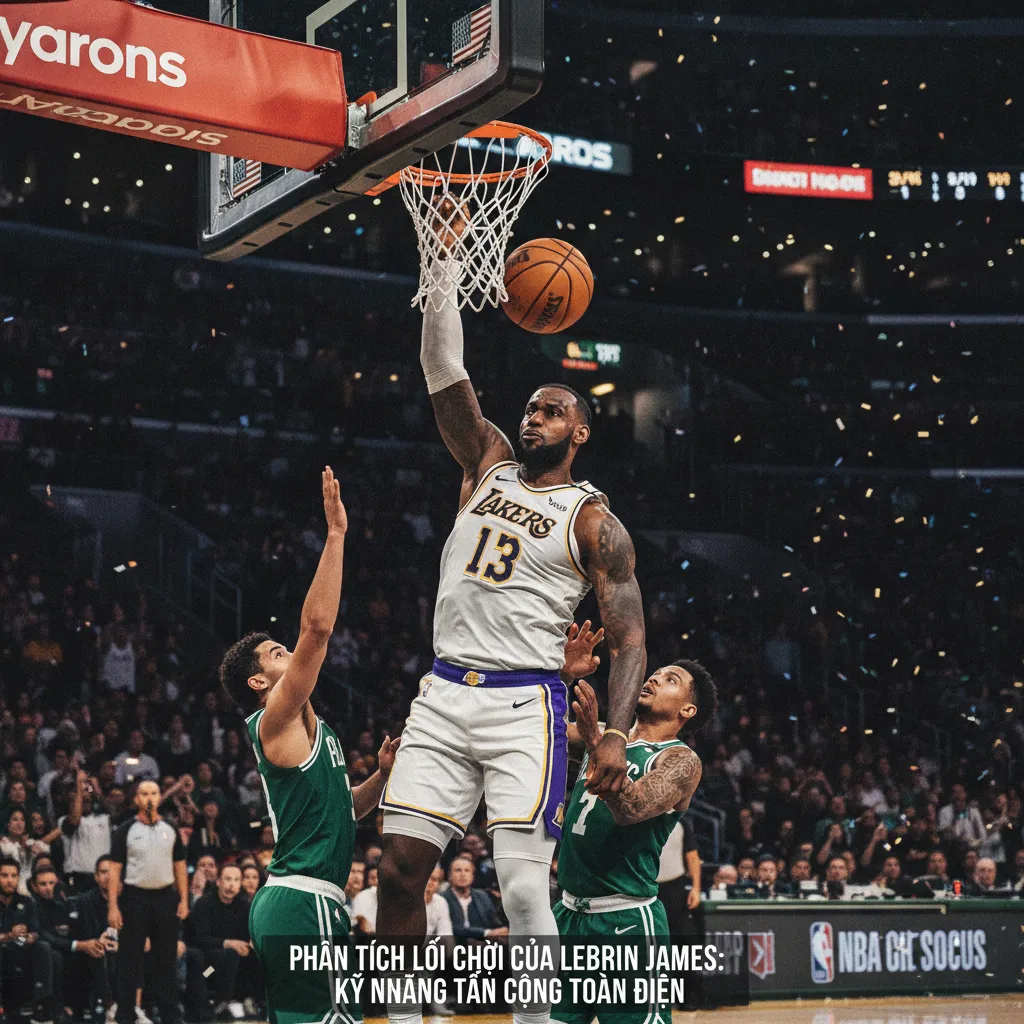 LeBron James executing his signature fadeaway jump shot